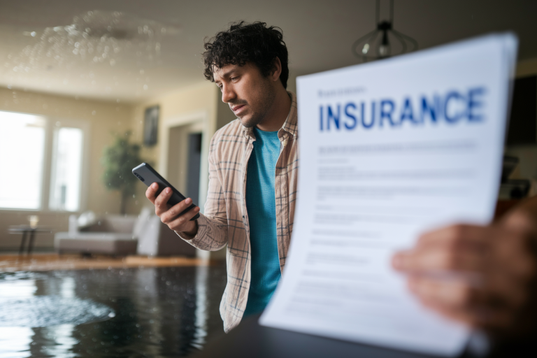 personne-telephone-fuite-plafond-salon