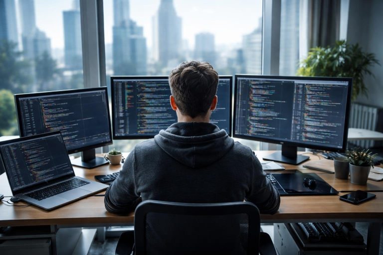 professionnel-dos-ecrans-code-ville