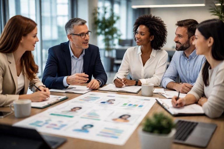 groupe-professionnels-reunion-table-diagrammes